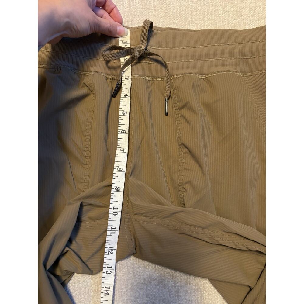 Lululemon Dance Studio Joggers Size 8 Tan Brown Full Length Mid Rise Pant Pocket - Picture 10 of 12